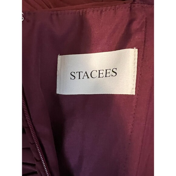 Stacees Halter Jumpsuit Chiffon Long/Floor-Length Wedding Party Dress  NWT  16 - Picture 14 of 15